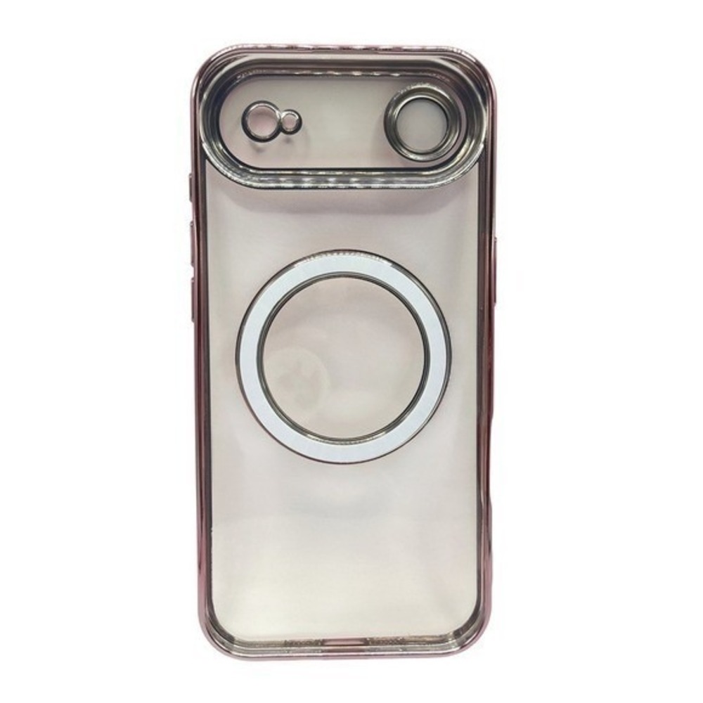 iPhone 17 Air Clear Protective Case Pink Metallic‎ Trim NEW - Picture 2 of 9